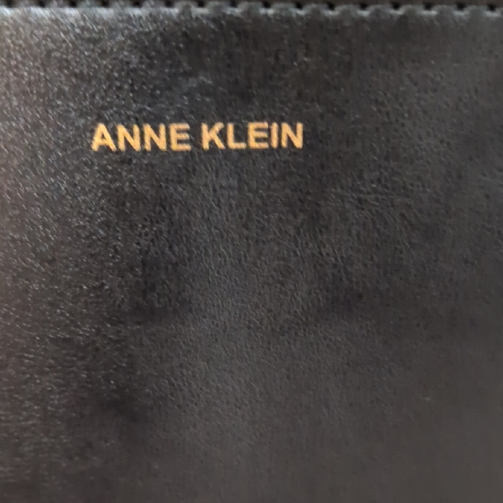 Anne Klein Sandra Large Black Tote with Pouch - Picture 2 of 13